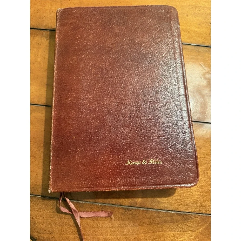 KJV Open Bible Edition Holy Bible Nelson - Genuine Leather 1975 ( 656BR )